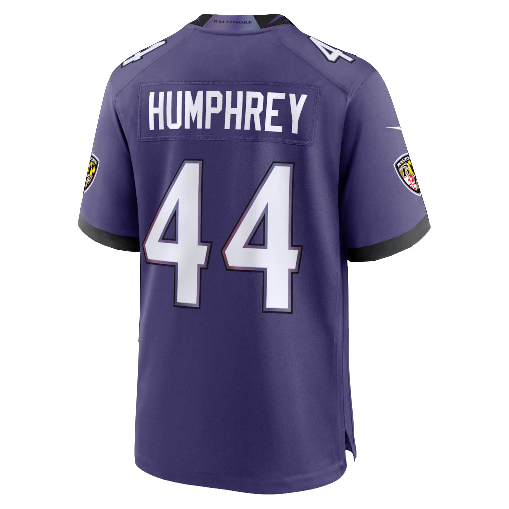 B.Ravens #44 Marlon Humphrey Player Purple Home Game Ldoa Stitched Jerseys