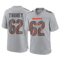C.Bears #62 Joe Thuney Player Gray Atmosphere Fashion Game Ldoa Stitched Jerseys