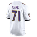 B.Ravens #71 Olaivavega Ioane Player White Alternate Home Ldoa Stitched Jerseys