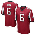 A.Falcons #6 Nick Folk Player Red Color Vapor Home Game Ldoa Stitched Jerseys