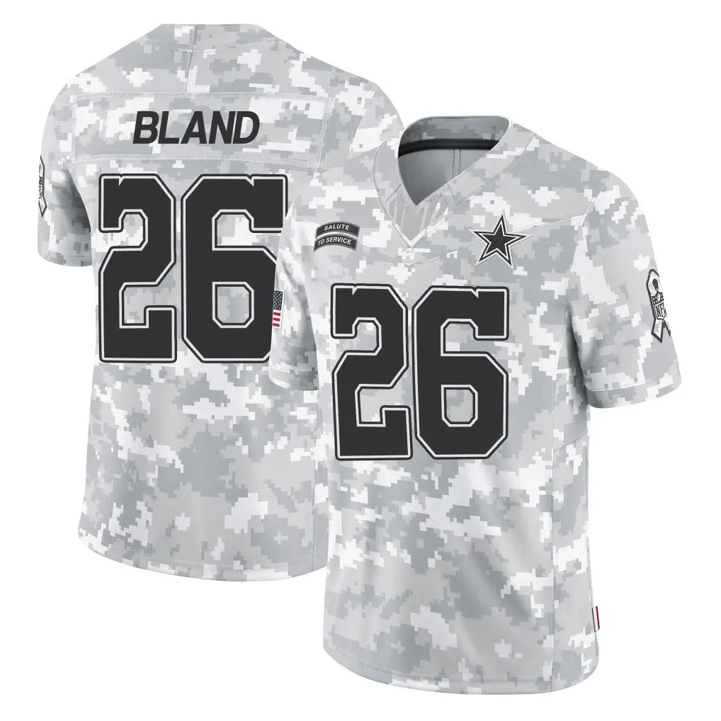 D.Cowboys #26 DaRon Bland Player Arctic Camo Salute to Service Limited Home Game Ldoa Stitched Jerseys