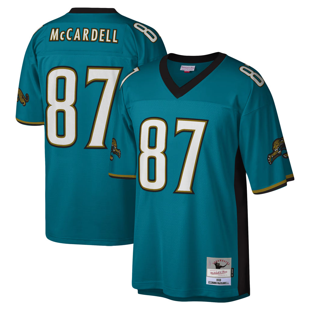 J.Jaguars #87 Keenan McCardell?Player Teal Mitchell & Ness Legacy Home Game Ldoa Stitched Jerseys