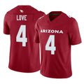 A.Cardinals #4 Jeremiyah Love Player Cardinal Vapor F.U.S.E. Limited Home Game Ldoa Stitched Jerseys