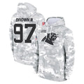 C.Panthers #97 Bobby Brown III Player Arctic Camo Salute to Service Pullover Hoodies Limited Game Ldoa Stitched Jerseys