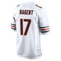 C.Bears #17 Tyson Bagent Player White Home Game Ldoa Stitched Jerseys