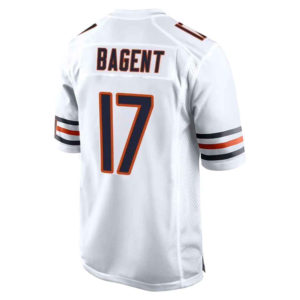C.Bears #17 Tyson Bagent Player White Home Game Ldoa Stitched Jerseys