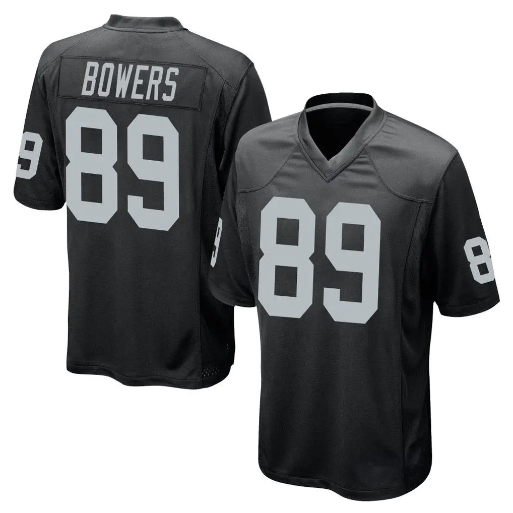 LV.Raiders #89 Brock Bowers Player Black Home Game Ldoa Stitched Jerseys