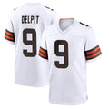 C.Browns #9 Grant Delpit Player White Home Game Ldoa Stitched Jerseys