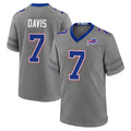 B.Bills #7 Ray Davis Player Gray Nickel City Home Game Xdoa Stitched Jerseys