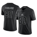 C.Browns #80 Jamari Thrash Player Black Reflective Home Game Ldoa Stitched Jerseys