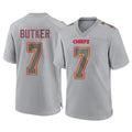 KC.Chiefs #7 Harrison Butker Player Gray Atmosphere Fashion Game Ldoa Stitched Jerseys
