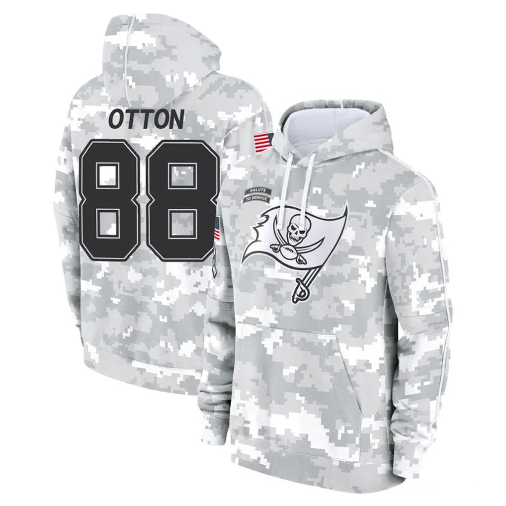 TB.Buccaneers #88 Cade Otton Player Arctic Camo Limited Salute to Service Pullover Hoodies Game Ldoa Stitched Jerseys