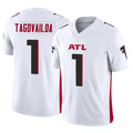 A.Falcons #1 Tua Tagovailoa Player White Vapor F.U.S.E. Limited Home Game Ldoa Stitched Jerseys