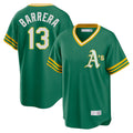 Athletics #13 Luis Barrera Player Kelly Green Cooperstown Collection T-shirt Game Ldoa Stitched Jerseys