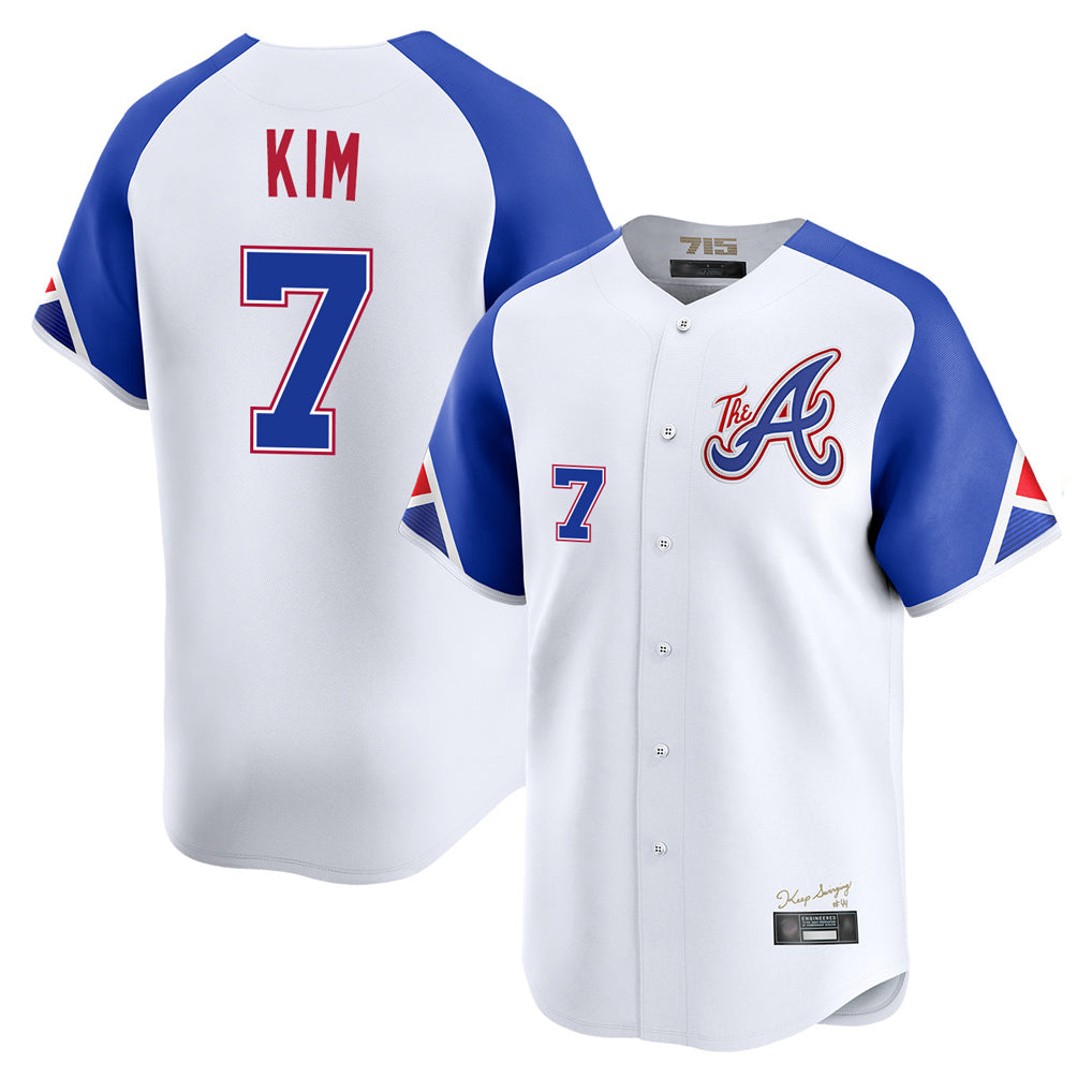 A.Braves #7 Ha-Seong Kim Player White City Connect Limited Home Game Ldoa Stitched Jerseys