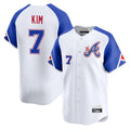 A.Braves #7 Ha-Seong Kim Player White City Connect Limited Home Game Ldoa Stitched Jerseys