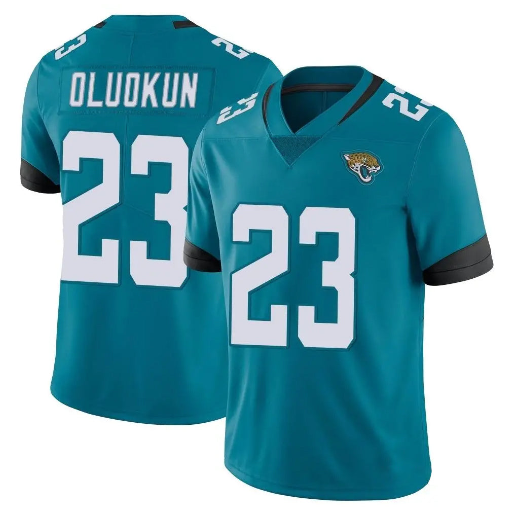 J.Jaguars #23 Foyesade Oluokun Player Teal Vapor Untouchable Limited Home Game Ldoa Stitched Jerseys