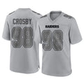 LV.Raiders #98 Maxx Crosby Player Gray Atmosphere Fashion Limited Game Ldoa Stitched Jerseys