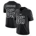 LV.Raiders #65 Tyler Linderbaum Player Black Limited Black Impact Home Game Ldoa Stitched Jerseys