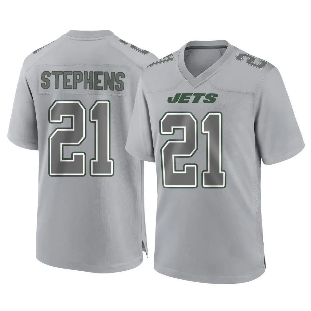 NY.Jets #21 Brandon Stephens Player Gray Limited Atmosphere Fashion Home Game Ldoa Stitched Jerseys