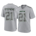 NY.Jets #21 Brandon Stephens Player Gray Limited Atmosphere Fashion Home Game Ldoa Stitched Jerseys