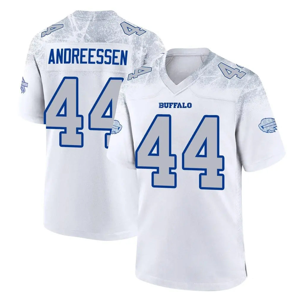B.Bills #44 Joe Andreessen Player White Rivalries Collection Ldoa Stitched Jerseys