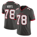 TB.Buccaneers #78 Tristan Wirfs Player Pewter Limited Alternate Vapor Home Game Ldoa Stitched Jerseys