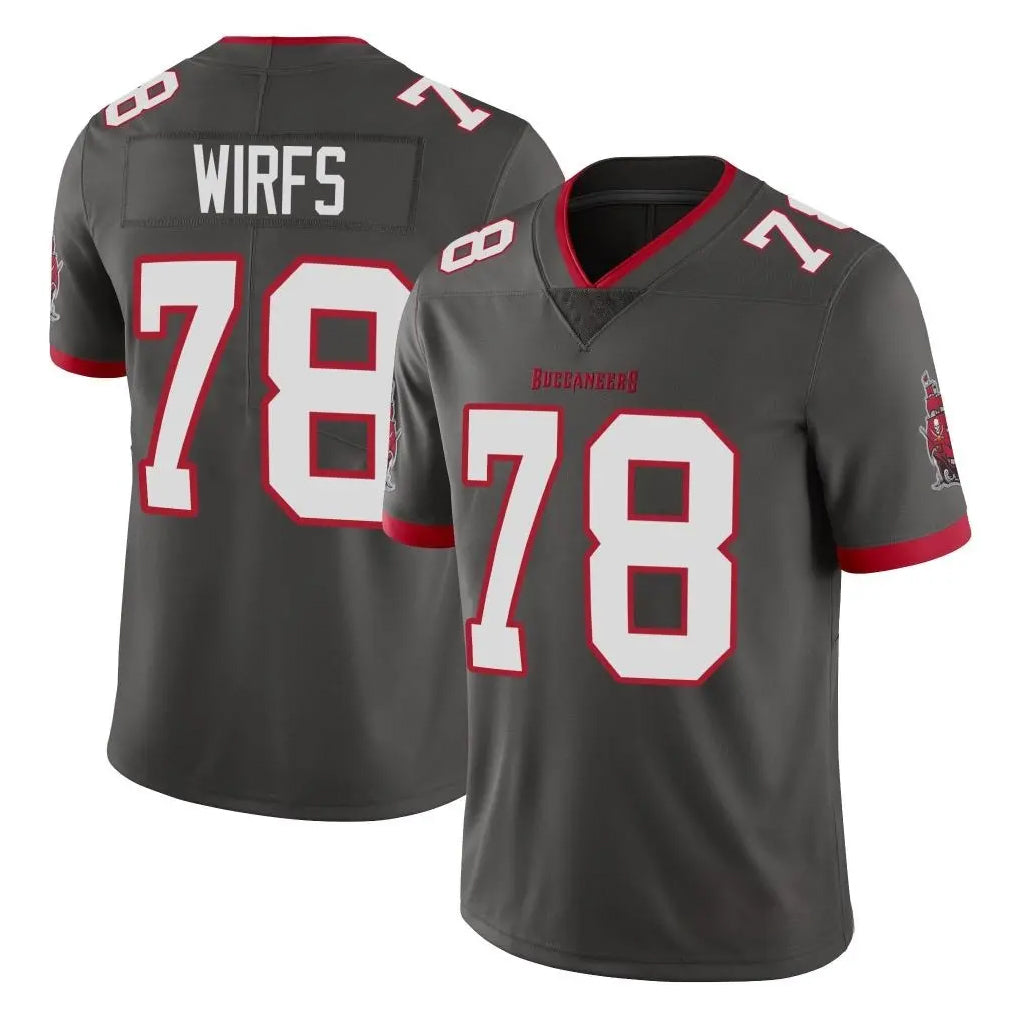 TB.Buccaneers #78 Tristan Wirfs Player Pewter Limited Alternate Vapor Home Game Ldoa Stitched Jerseys