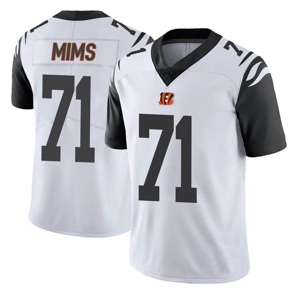 C.Bengals #71 Amarius Mims Player White Color Rush Vapor Untouchable Limted Home Game Ldoa Stitched Jerseys