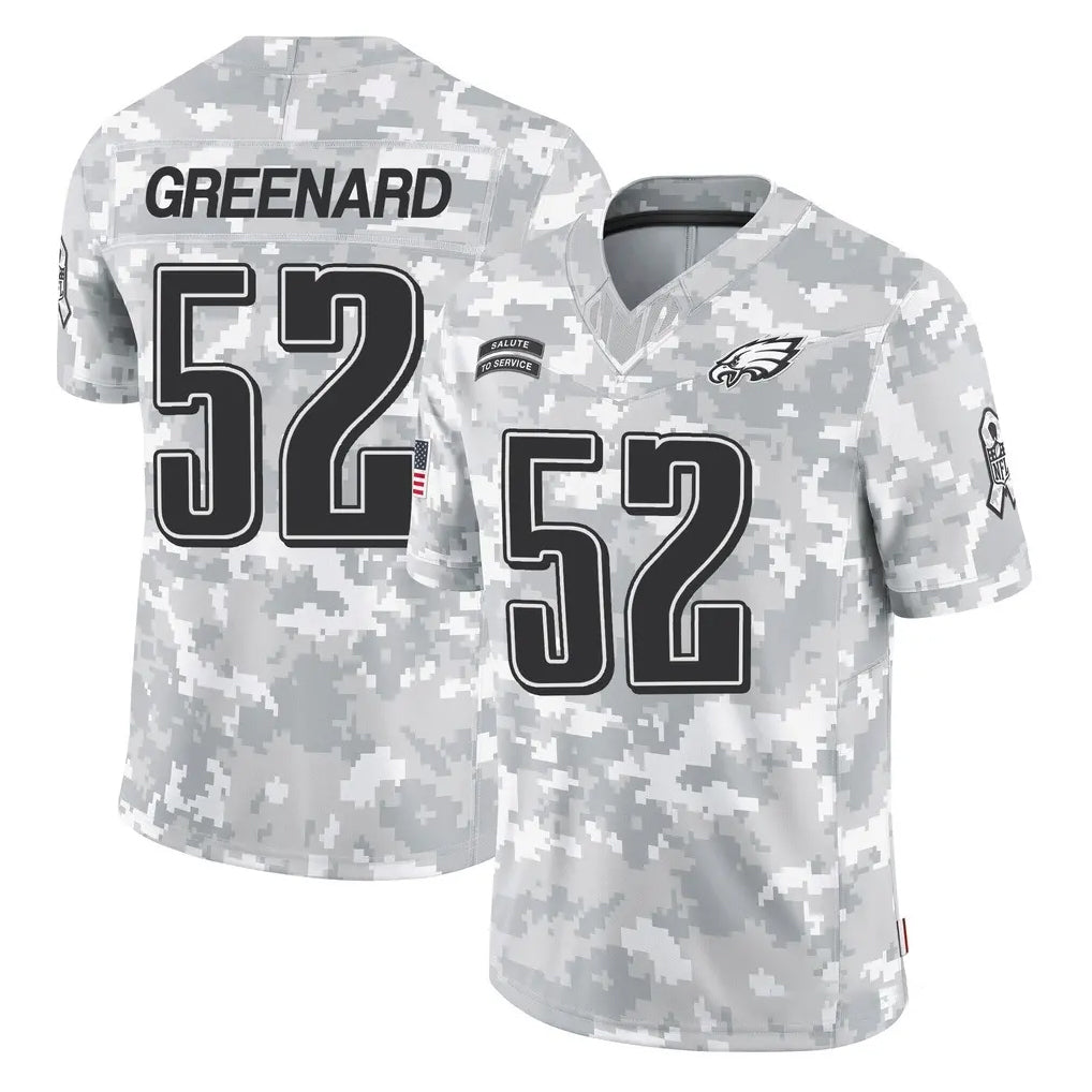P.Eagles #52 Jonathan Greenard Player Arctic Camo Salute to Service Limited Game Ldoa Stitched Jerseys