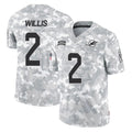 M.Dolphins #2 Malik Willis Player Arctic Camo Salute To Service Limited Game Ldoa Stitched Jerseys
