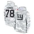 NY.Giants #78 Andrew Thomas Player Arctic Camo Salute to Service Pullover Hoodies Limited Game Ldoa Stitched Jerseys