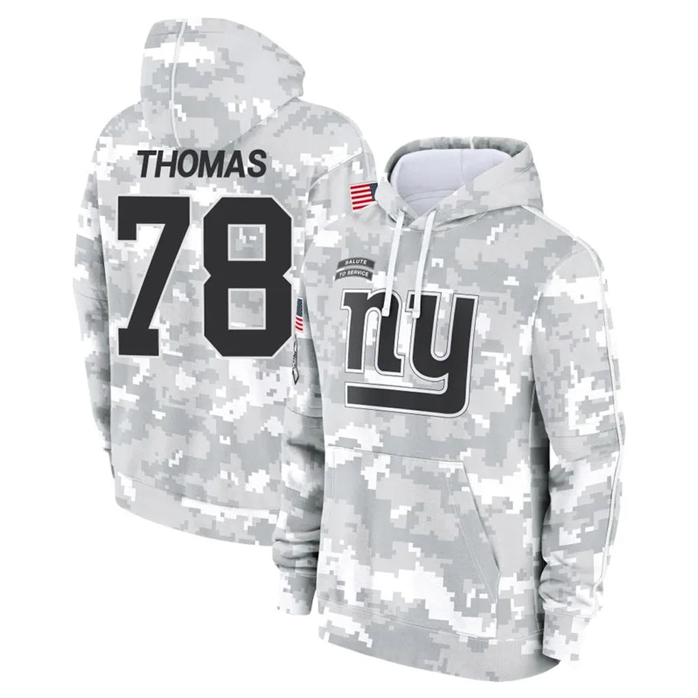 NY.Giants #78 Andrew Thomas Player Arctic Camo Salute to Service Pullover Hoodies Limited Game Ldoa Stitched Jerseys