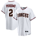 A.Diamondbacks #2 Geraldo Perdomo Player White Home Game Ldoa Stitched Jerseys