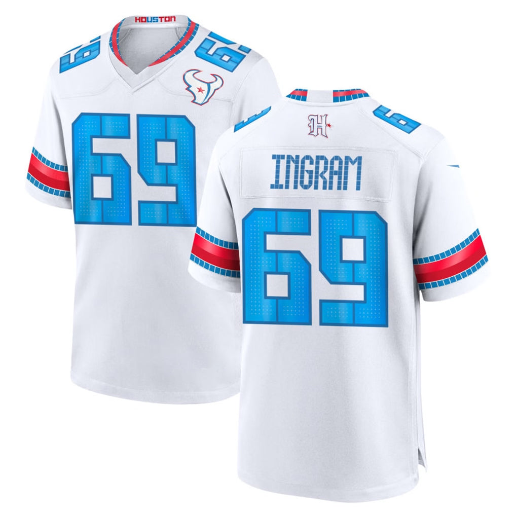 H.Texans #69 Edward Ingram Player Whtie 2026 Rivalries Vapor Home Game Ldoa Stitched jerseys