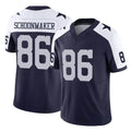 D.Cowboys #86 Luke Schoonmaker Player Navy-White Limited Alternate Vapor F.U.S.E. Home Game Kdoa Stitched Jerseys