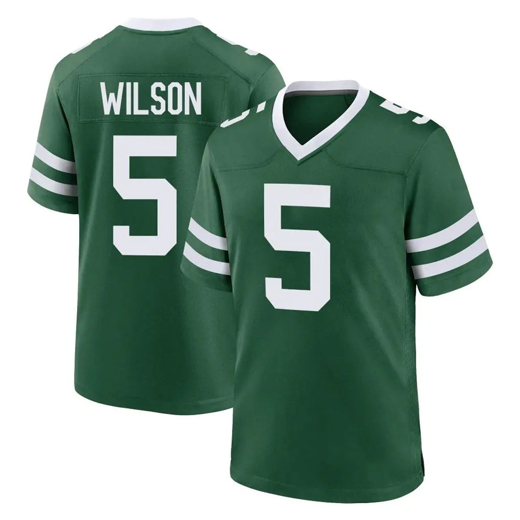NY.Jets #5 Garrett Wilson Player Green Legacy Home Game Ldoa Stitched Jerseys