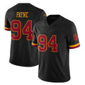 W.Commanders #94 Daron Payne Player Black Limited Vapor Home Game Ldoa Stitched Jerseys