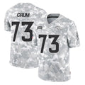 D.Broncos #73 Frank Crum Player Arctic Camo Salute To Service Limited Ldoa Stitched Jerseys