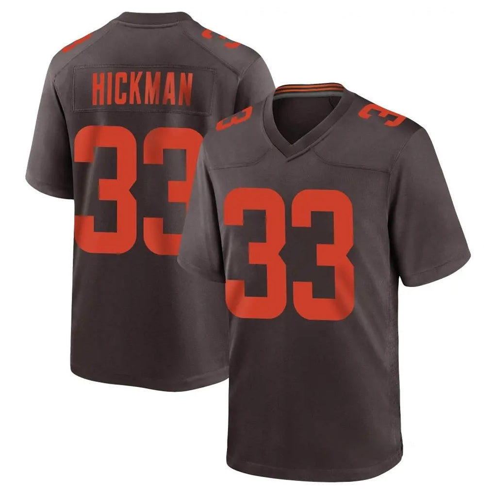 C.Browns #33 Ronnie Hickman Player Brown Alternate Home Game Ldoa Stitched Jerseys
