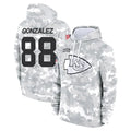 KC.Chiefs #88 Tony Gonzalez Player Arctic Camo Salute to Service Hoodies Limited Game Ldoa Stitched Jerseys
