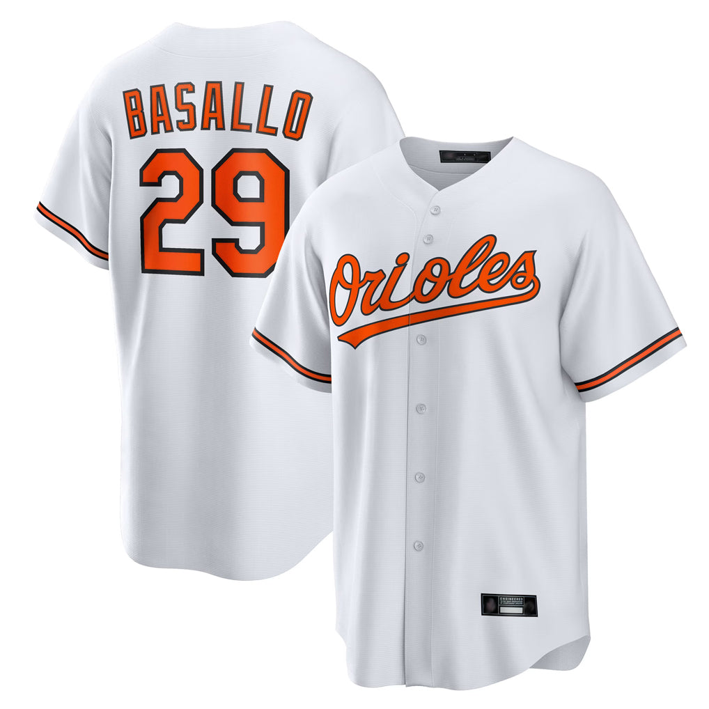 B.Orioles #29 Samuel Basallo Player White Home Game Ldoa Stitched Jerseys