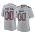 Custom B.Bills Gray Fashion Home Game Any Name & Numbers Ldoa Stitched Jerseys
