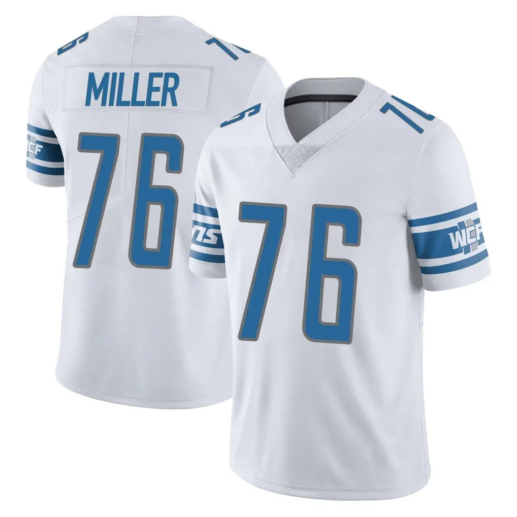 D.Lions #76 Blake Miller Player White Limited Vapor Untouchable Home Game Ldoa Stitched Jerseys