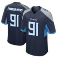 T.Titans #91 John Franklin-Myers Player Navy Home Game Ldoa Stitched Jerseys