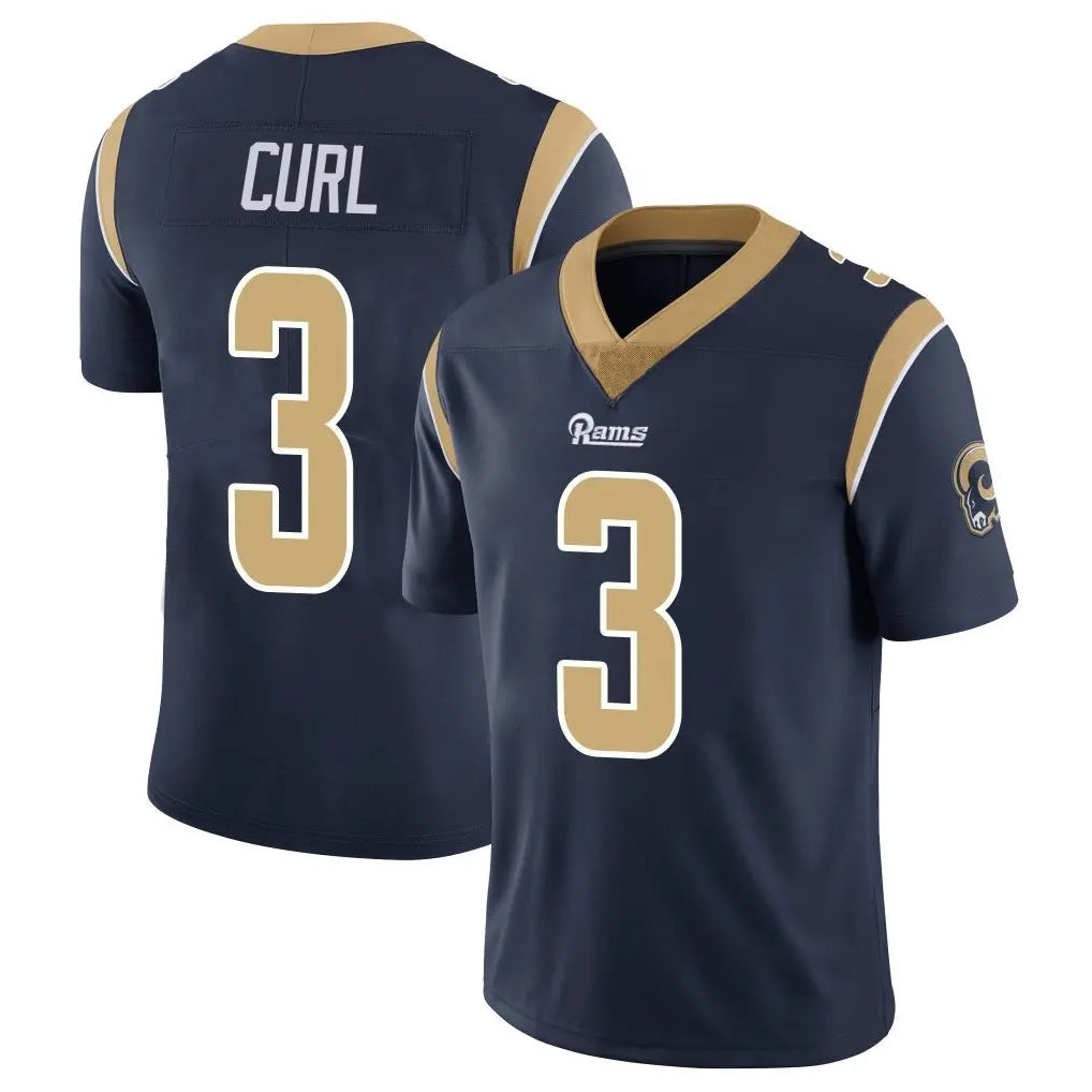 LA.Rams #3 Kam Curl Player Navy Limited Vapor Untouchable Home Game Ldoa Stitched Jerseys