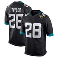 J.Jaguars #28 Fred Taylor Player Black Home Game Ldoa Stitched Jerseys