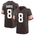 C.Browns #8 Dillon Gabriel Player Brown Home Game Ldoa Stitched Jerseys