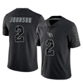 A.Cardinals #2 Will Johnson Player Black RFLCTV Limited Home Game Ldoa Stitched Jerseys