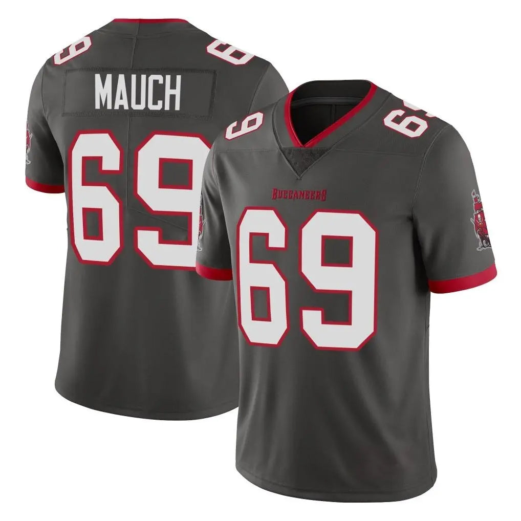 TB.Buccaneers #69 Cody Mauch Player Pewter Limited Alternate Vapor Home Game Ldoa Stitched Jerseys